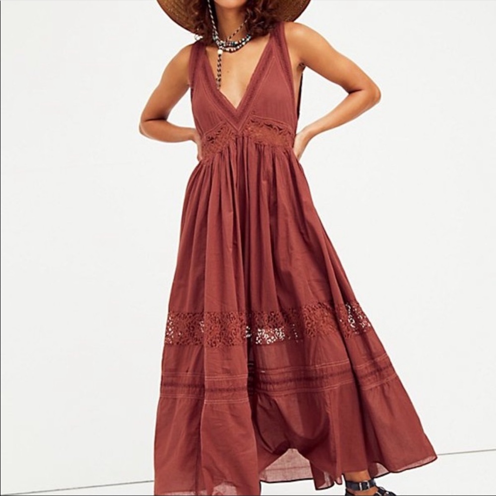 Free People Carla Lace Maxi Dress